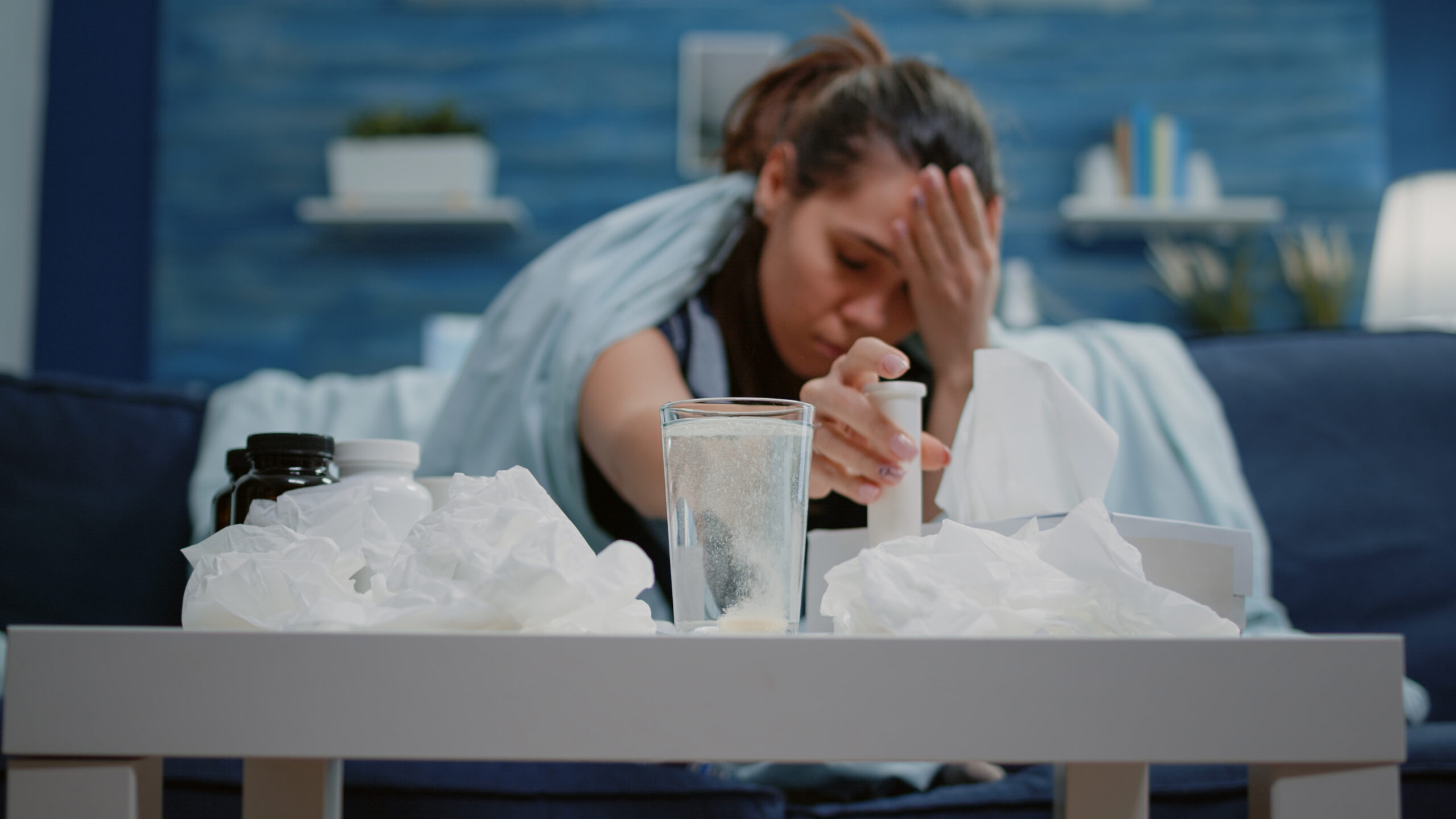 Illustrative image of medication being prepared in water; not a depiction of fentanyl detox treatment